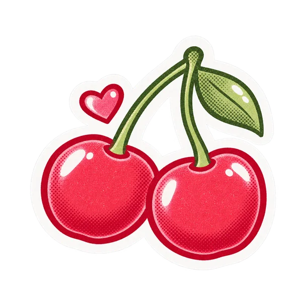 Cherry pair sticker design